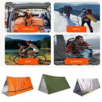 Outdoor Emergency Tent Portable Emergency Rescue Camping Cold-Proof Sleeping Bag Thermal Blanket Mountaineering Camping