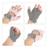 ხელთათმანები სპორტული, დარბაზის ველოსიპედის ხელთათმანები გადაჭრილო ფიტნეს სავარჯოშო - Image 4