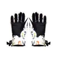 სათხილამურო ხელთათმანები, წყალგაუმტარი თბილი და კომფორტული ხელთათმანები თხილამურებზე სრიალისთვის, M ზომა - Image 5