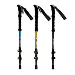 სალაშქრო ჯოხი ხელჯოხი 63-135 სმ სკანდინავიური სალაშქრო ალუმინის დასაკეცი სალაშქრო ჯოხები, სამ სექცია, სწორი სახელურით, ულტრამსუბუქი ტელესკოპური სალაშქრო, კემპინგი, სალაშქრო ალუმინის შენადნობი 7075