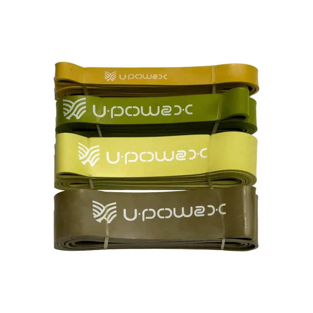 20rez ფიტნეს ჟგუტი 4 განსხვავებული წინააღმდეგობის დონით/რეზინის ჟგუტი კუნთების ვარჯიშისთვის/U-POWEX წინააღმდეგობის ჟგუტები ფიტნესისა და სპორტისთვის ძალისმიერი ვარჯიშისთვის/ფიტნესისთვის - Image 1