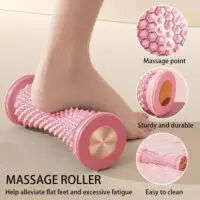 მასაჟორი როლერი ფეხებისთვის, ხელებისთვის და მთელი სხეულისთვის. ფიტნესისთვის, იოგასთვის და პილატესისთვის. მრავალფუნქციური ერგონომიული როლერი. - Image 18