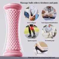 მასაჟორი როლერი ფეხებისთვის, ხელებისთვის და მთელი სხეულისთვის. ფიტნესისთვის, იოგასთვის და პილატესისთვის. მრავალფუნქციური ერგონომიული როლერი. - Image 19