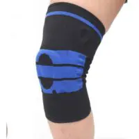 Наколенник, бандаж на коленный сустав с элементами кинезиотейпирования с силиконовой подушкой  Аксессуар для спорта — изображение 18