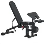 სავარჯიშო სკამი, გირებით და შტანგით სავარჯიშო სკამი, დამბელის მრავალფუნქციური რეგულირებადი სავარჯიშო სკამი სახლისთვის – პროფესიონალური ბენჩ პრესი და ფლაი ვარჯიშების მხარდაჭერით