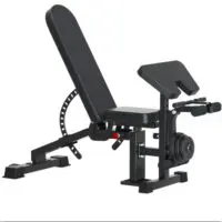 სავარჯიშო სკამი, გირებით და შტანგით სავარჯიშო სკამი, დამბელის მრავალფუნქციური რეგულირებადი სავარჯიშო სკამი სახლისთვის – პროფესიონალური ბენჩ პრესი და ფლაი ვარჯიშების მხარდაჭერით