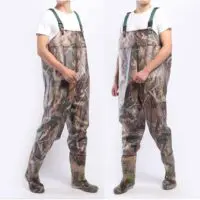 Rubber overalls for fishing and hunting, with camouflage boots - Image 8