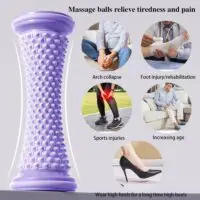 მასაჟორი როლერი ფეხებისთვის, ხელებისთვის და მთელი სხეულისთვის. ფიტნესისთვის, იოგასთვის და პილატესისთვის. მრავალფუნქციური ერგონომიული როლერი. - Image 6