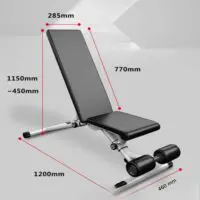 სავარჯიშო სკამი, გირებით და შტანგით სავარჯიშო სკამი, დამბელის მრავალფუნქციური რეგულირებადი სავარჯიშო სკამი სახლისთვის – პროფესიონალური ბენჩ პრესი და ფლაი ვარჯიშების მხარდაჭერით - Image 4