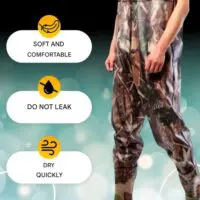 რეზინის კომბინეზონი თევზაობისა და ნადირობისთვის, კომუფლირებული ჩექმებით - Image 6