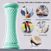 მასაჟორი როლერი ფეხებისთვის, ხელებისთვის და მთელი სხეულისთვის. ფიტნესისთვის, იოგასთვის და პილატესისთვის. მრავალფუნქციური ერგონომიული როლერი. - Image 9