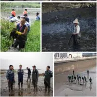 Rubber overalls for fishing and hunting, with camouflage boots - Image 9