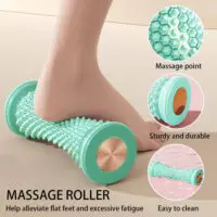 მასაჟორი როლერი ფეხებისთვის, ხელებისთვის და მთელი სხეულისთვის. ფიტნესისთვის, იოგასთვის და პილატესისთვის. მრავალფუნქციური ერგონომიული როლერი. - Image 10