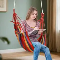 Swing hammock 90X120cm with two pillows, mini seating single hammocks - Image 11