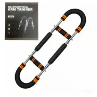 Эспандер Многофункциональный U-образный тренажер для развития силы рук, регулируемый по нагрузке 40 кг, для мышц рук, груди, запястий, с пружинным грифом для увеличения мышечной массы