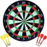 Darts 17 inches-41 cm, mini game of accuracy and targeting for fun for all ages from 3 years old, magnetic safe board