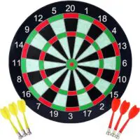Darts 17 inches-41 cm, mini game of accuracy and targeting for fun for all ages from 3 years old, magnetic safe board