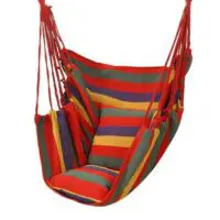 Swing hammock 90X120cm with two pillows, mini seating single hammocks - Image 2