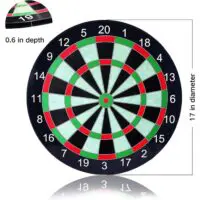 Darts 17 inches-41 cm, mini game of accuracy and targeting for fun for all ages from 3 years old, magnetic safe board - Image 2