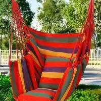 Swing hammock 90X120cm with two pillows, mini seating single hammocks - Image 7