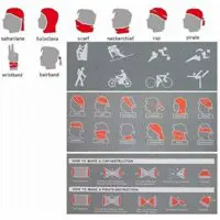 Multifunctional 3D scarf/mask/hat/scarf for cycling (Bendena, velo, moto mask/buff/mask) - Image 19