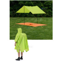 საწვიმარი ლაბადა (საწვიმარი პლაში,პონჩო,საწვიმარი მოსაცმელი) desert fox - Image 8