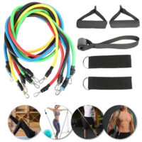 ფიტნეს ჟგუტის 5 ცალიანი კომკპლექტი(ფიტნეს სპორტული რეზინა, ჟგუტი წელვადი, მინი ტრენაჟორი,ფიტნესი) - Image 3