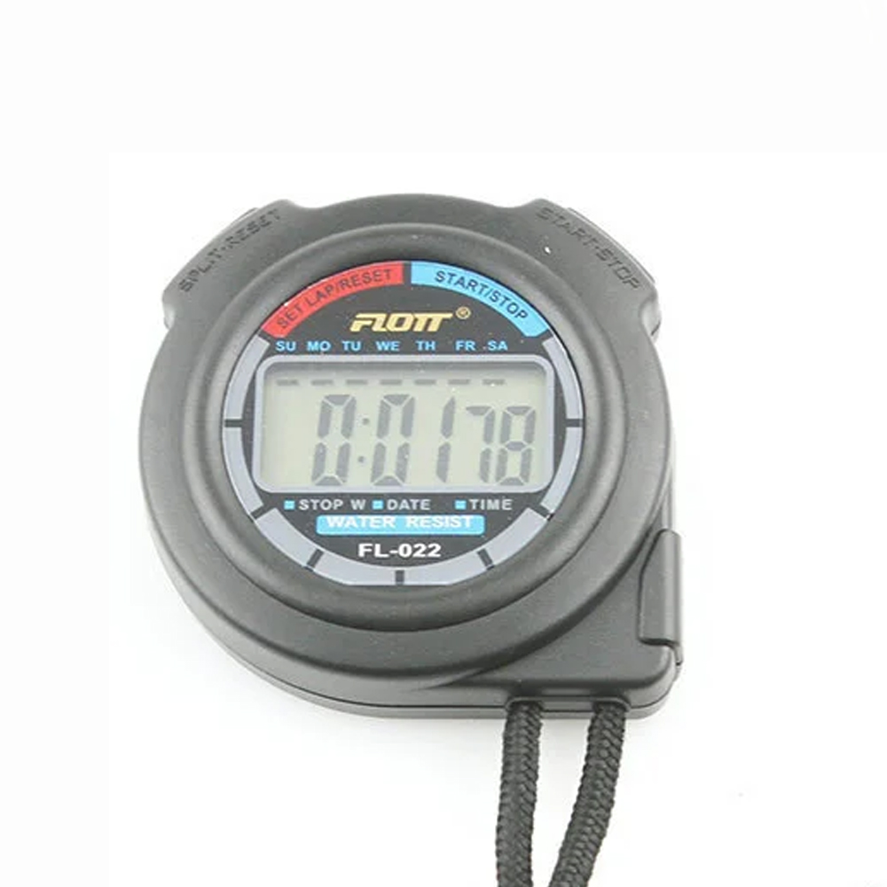 FLOTT PROFESIONAL DIGITAL STOPWATCH. RUNNING/SPEED TRAINING. TIME. DATE.  ALARM. FREE WHISTLE/WISEL.