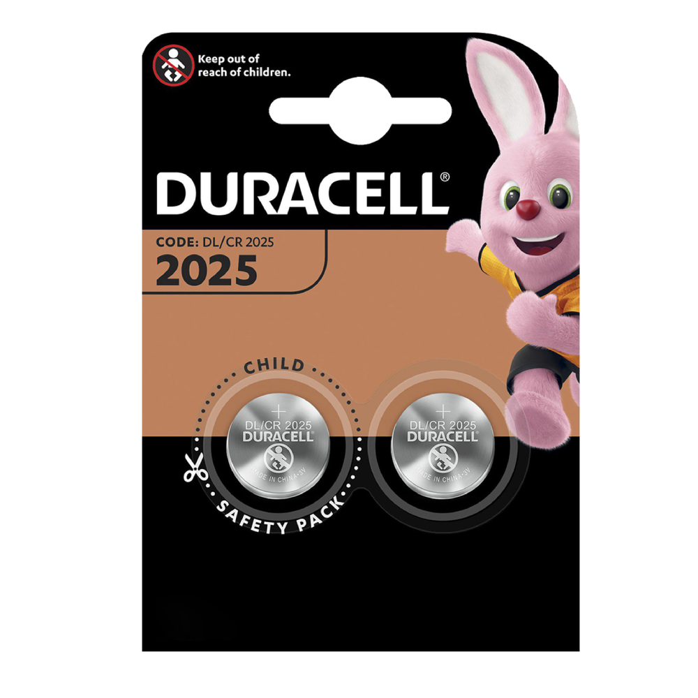 Piles Duracell CR 2025 - Batterie CR2025 - Li - 165 mAh