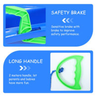 საბავშვო ციგა  მუხრუჭით და საჭით ბავშვებისთვის (ციგები,საბავშო,ბავშვის,ბავში,ბავშვისთვის) - Image 15