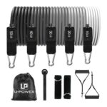 U-POWEX ჟგუტი ესპანდერი 11 ცალი 150LB  ნაკრები ფიტნეს  ჟგუტები/ესპანდერები (ფიტნეს სპორტული რეზინა, ჟგუტი წელვადი, მინი ტრენაჟორი,ფიტნესი)