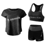 ქალის სპორტული ტანსაცმელი , მალეშრობადი სამეულისპორტული/სამეული ფიტნეს სავარჯიშო შორტი მაისური ბრა //ფიტნე მაისური , შორტი (ტოპი-ბრა)