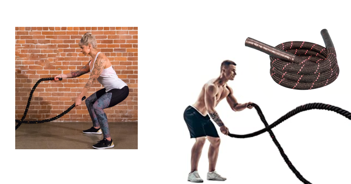 MERISHOPP Combat Rope Fitness Big Rope Combat Rope Strength Training 12m  Pink, Sporting Goods, Fitness, Running & Yoga, Fitness Equipment & Gear