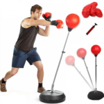 Punching Bag, boxing gloves, Boxing Training Set, Height Adjustable Stand Boxing Bag, Heavy Bag, Kickboxing, Freestanding Set, Boxing bag and Pump