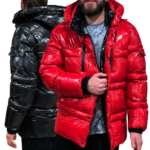 Point Zero Marley Long-Sleeve Hooded Snow Ski Shiny Puffer Jacket