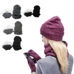 Комплект из шапки-Бафф и перчаток/Зимний комплект/Перчатка для сенсорного экрана(шапка, Бафф, перчатка)