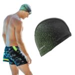 Aqua aerobics cloth cap with silicone coating/swimming cap/swimming caps/swimming cap NABAIJI