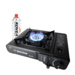 Happy Home პორტატული გაზქურა/გაზი/ნაკრები პორტატული გაზქურა, მოყვება გაზის ბალონი 220გრ (ასევე მუშაობს ბუნებრიც აირზე)