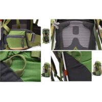 ზურგჩანთა Chanodug 45 +10L, მრავალფუნქციური კემპინგის წყალგაუმტარი ზურგჩანთა, სალაშქრო ზურგჩანთები FX-8117 - Image 10