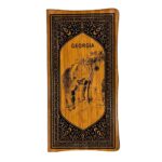 Bamboo backgammon and backgammon with leopard print decoration