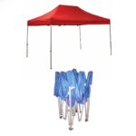 2x3 Tent Sliding Awning white Tents Metal (6 corners) Tarpaulin Waterproof Awning Red/Expandable awning with iron structure/Covering Canvas(6 corners, rectangular)