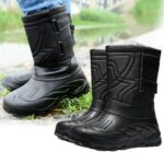 Boots Men's waterproof double warm shoes