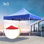 3X3 გასაშლელი  ფანჩატური რკინის (4 კუთხა) ნაცრისფერი კონსტრუქციით ტენტი წყალგაუმტარი ბრეზენტი წითელი ლურჯი ტენტები/გასაშლელი ტენტი რკინის კონსტრუქციით/გადასაფარებელი ბრეზენტით (4 კუთხა,ოთხკუთხა)