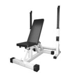 Set of exercise folding bench, barbell rack/bench press/fitness bench/flat bench/exercise stand, metal support, dumbbell bench, professional bench press, weight bench