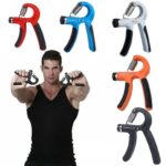 Hand Expander 5-60kg Grip Strength Trainer, Hand Grip Exerciser Strengthener with Adjustable Resistance 11-132 Lbs (5-60kg), Forearm Strengthener, Hand Exerciser for Muscle Building and Injury Recover