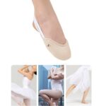 Half Sole Ballet Dance Shoes Socks/Elastic Skin Color Rhythmic Gymnastics Toe Shoes Soft Half Socks Knitted (Ballet)