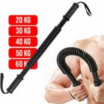 20-60კგ მკერდის და მკლავების სავარჯიშო ექსპანდერი ჯოხი/მკლავის გამაძლიერებელი მამაკაცის მჭიდის ძალა მკლავის კუნთების ვარჯიში/მაჯის მხრის მკლავის წინამხრების გულმკერდის სავარჯიშო ფიტნეს აღჭურვილობა (მინი ტრენაჟორი) ზამბარა