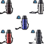 თერმოსი 800 მლ ორმაგი სახურავით, უჟანგავი ფოლადის დიდი მოცულობის თერმოსები