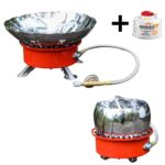 გაზქურა ლოტოსო სალაშქრო გაზქურები ნაკრებში მოჰყვება რეზბიანი გაზის ბალონი KOVEA KGF-0110  (სალაშქრო გაზი, კემპინგ გაზი) თვითანთებადი ქარგაუმტარით