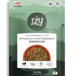 IZY ამოლესილი ლობიო სუნელებით (115 გრ), ერთჯერადი კვება, სალაშქრო კვება/ტურისტული სალაშქრო საჭმელი
